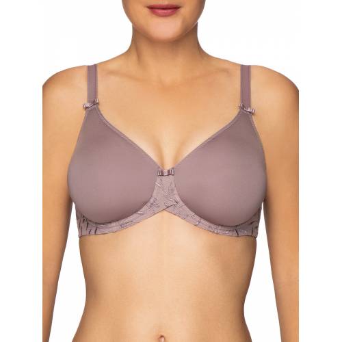 Felina 206289 wired spacer bra VISION DELUXE mauve front